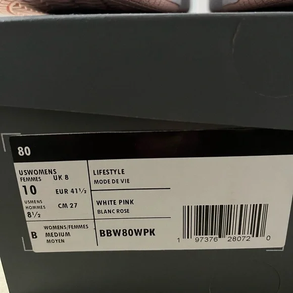 New Balance White and Pink Sneakers - Picture 4 of 4